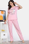 Zivame Farm Lore Knit Cotton Pyajama Set - Almond Blossom — thumbnail 2